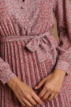 Vestido flores Malva