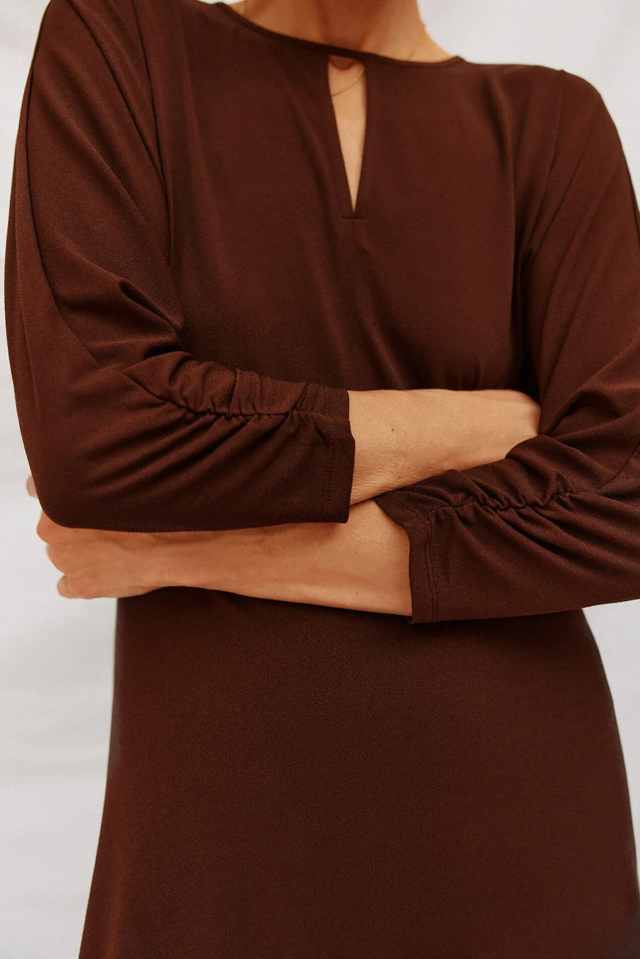 Vestido fluido estampado