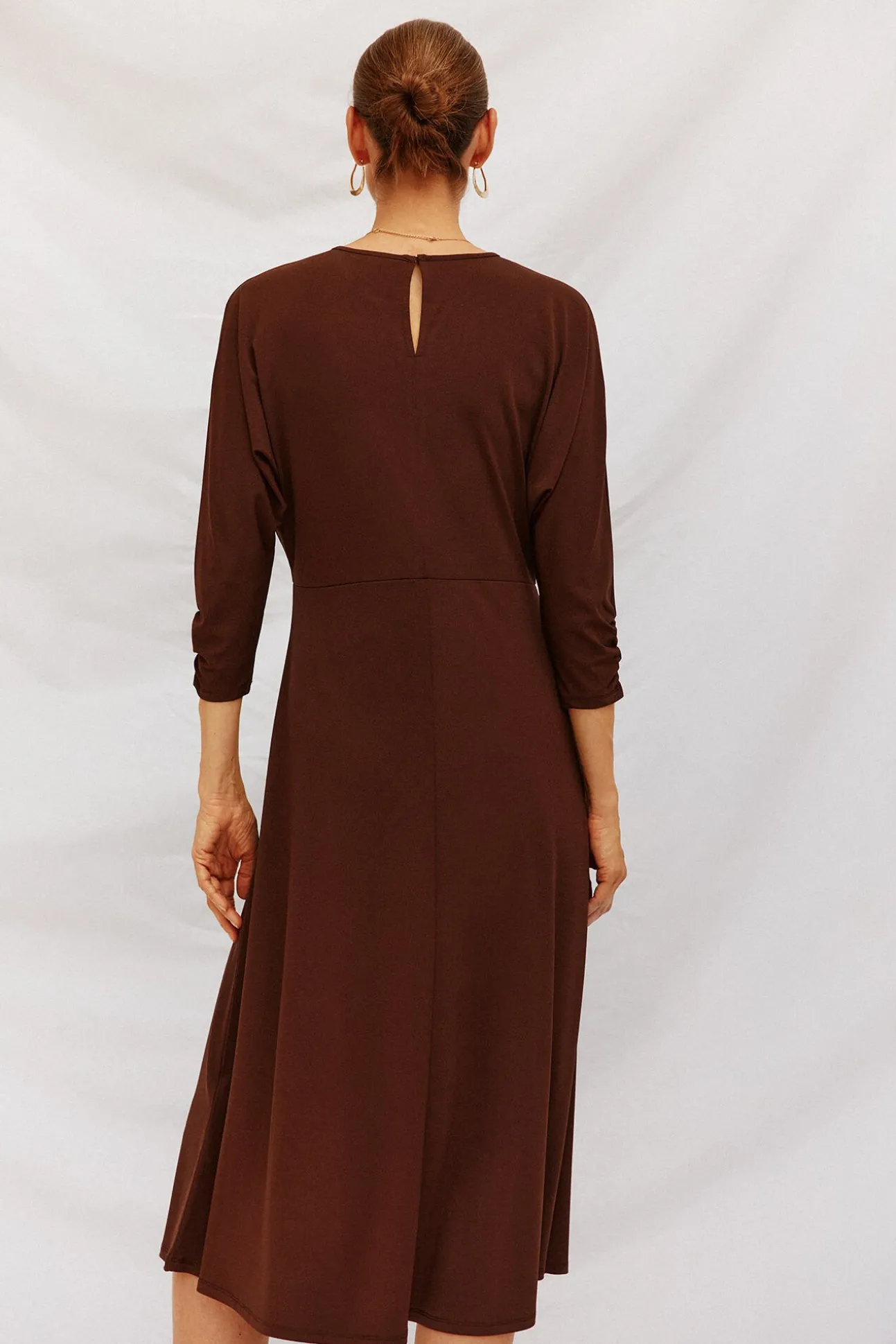 Vestido fluido estampado