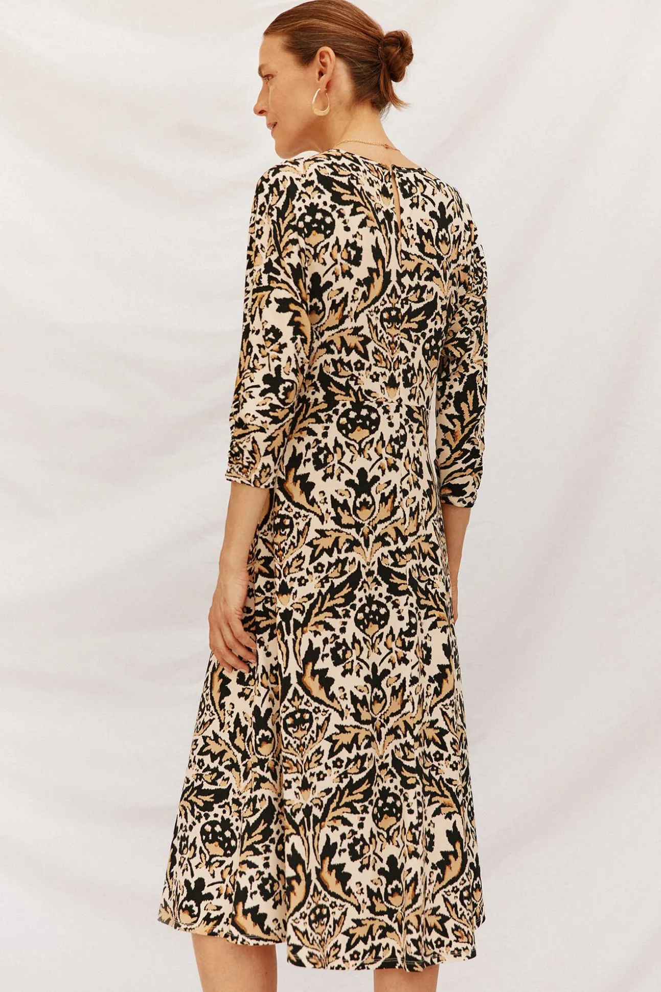 Vestido fluido estampado