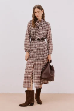 Vestido fluido estampado