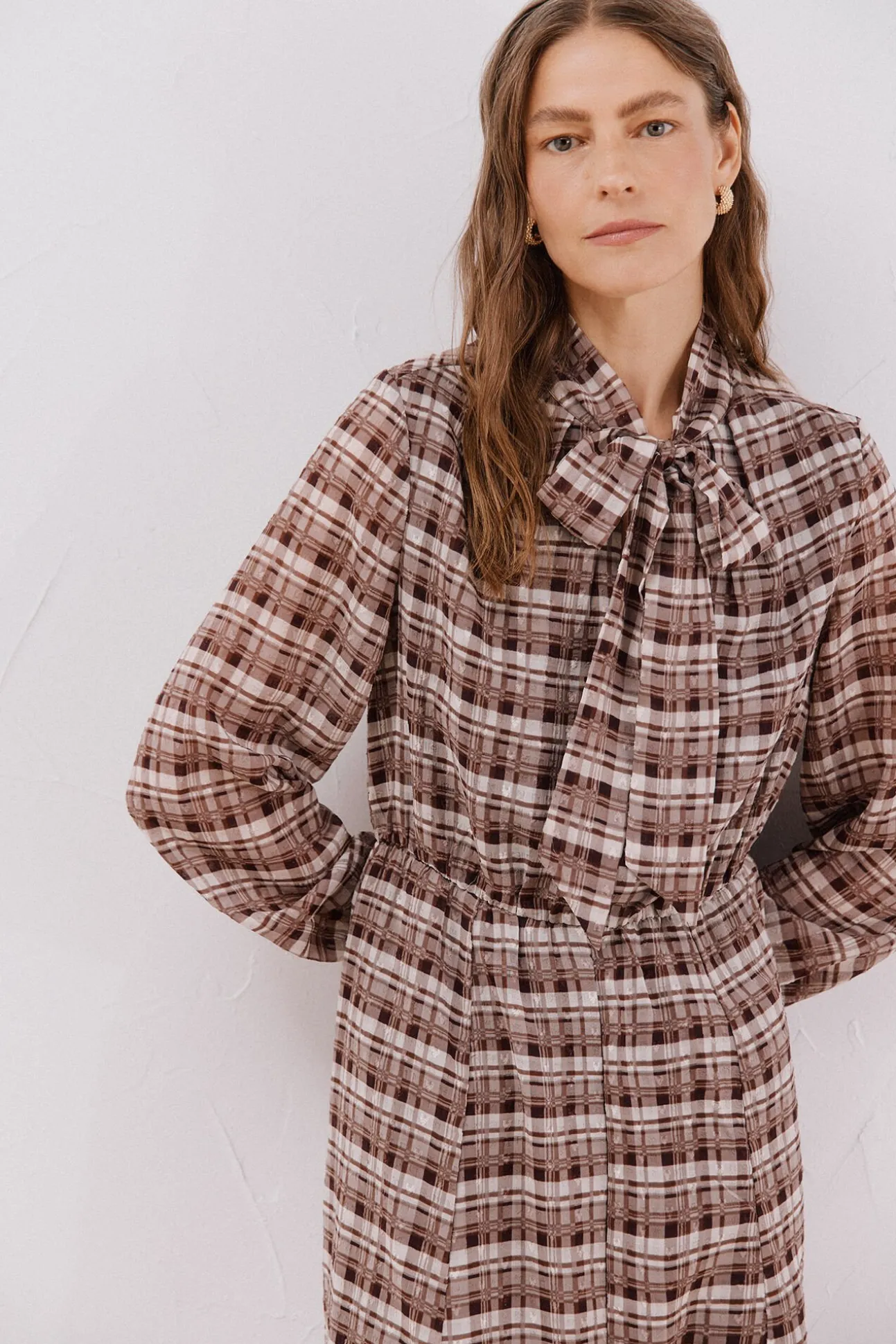 Vestido fluido estampado