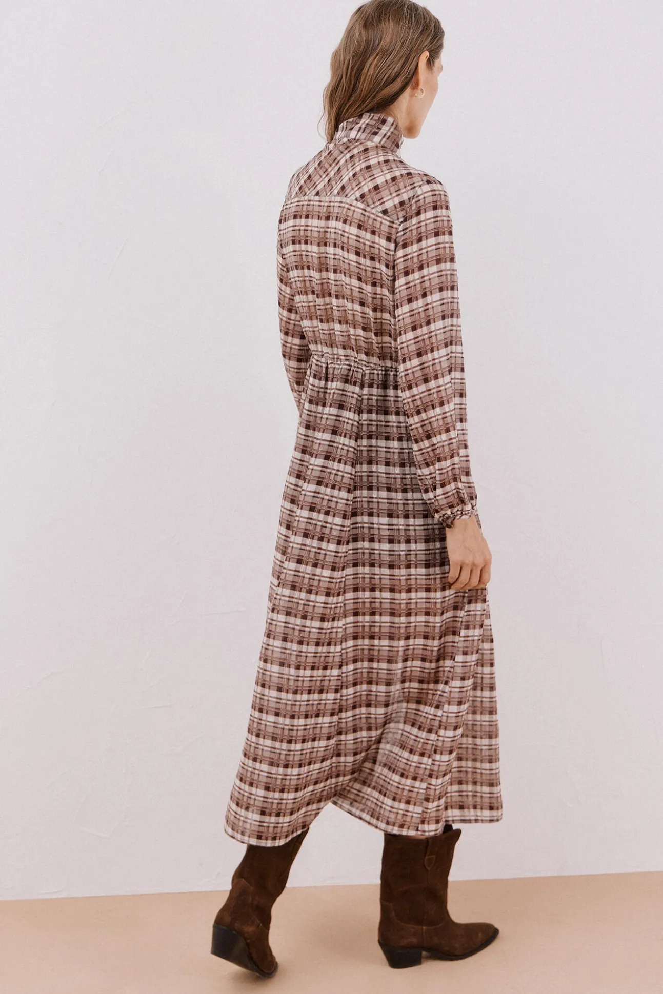 Vestido fluido estampado