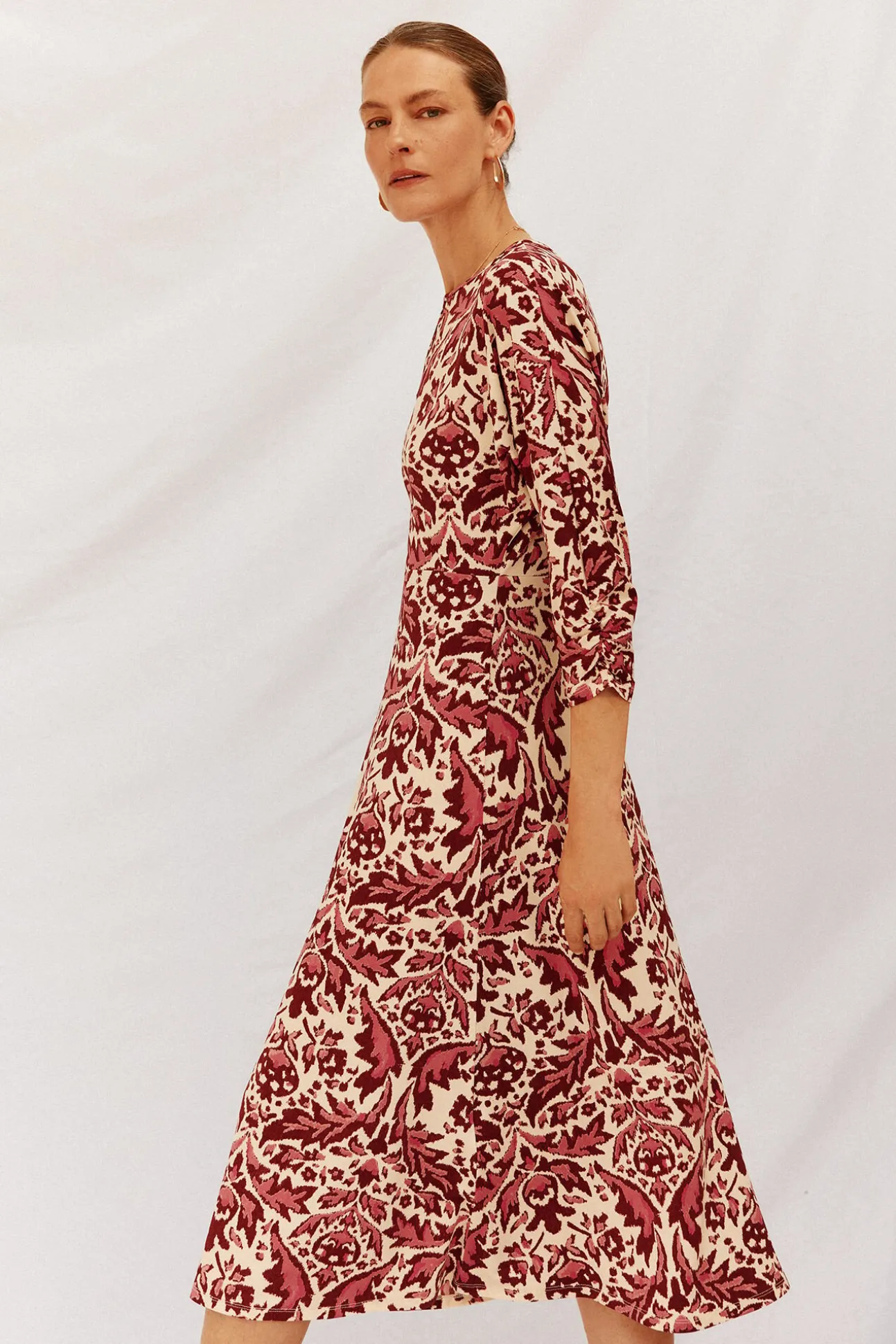 Vestido fluido estampado