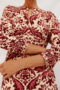 Vestido fluido estampado