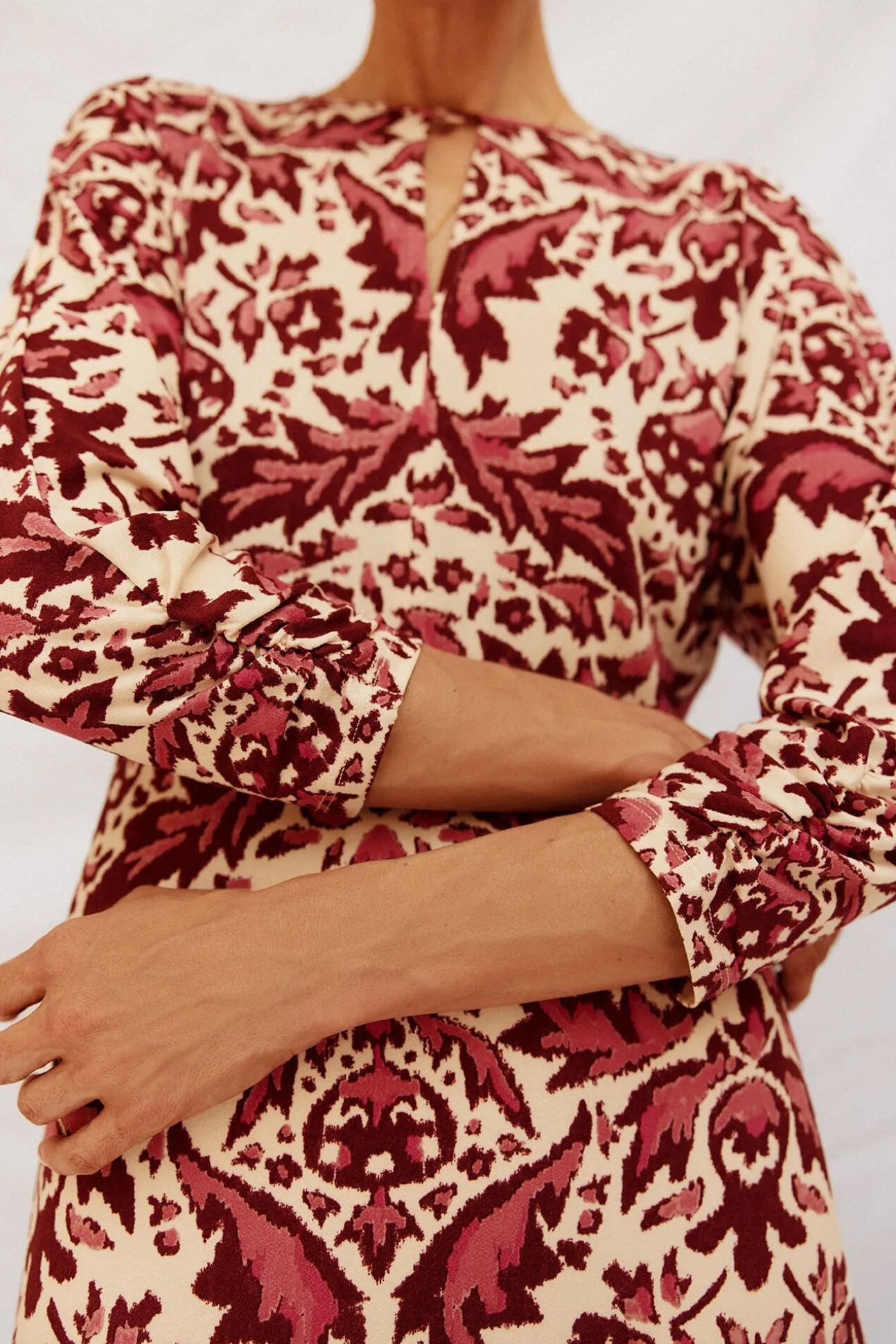 Vestido fluido estampado