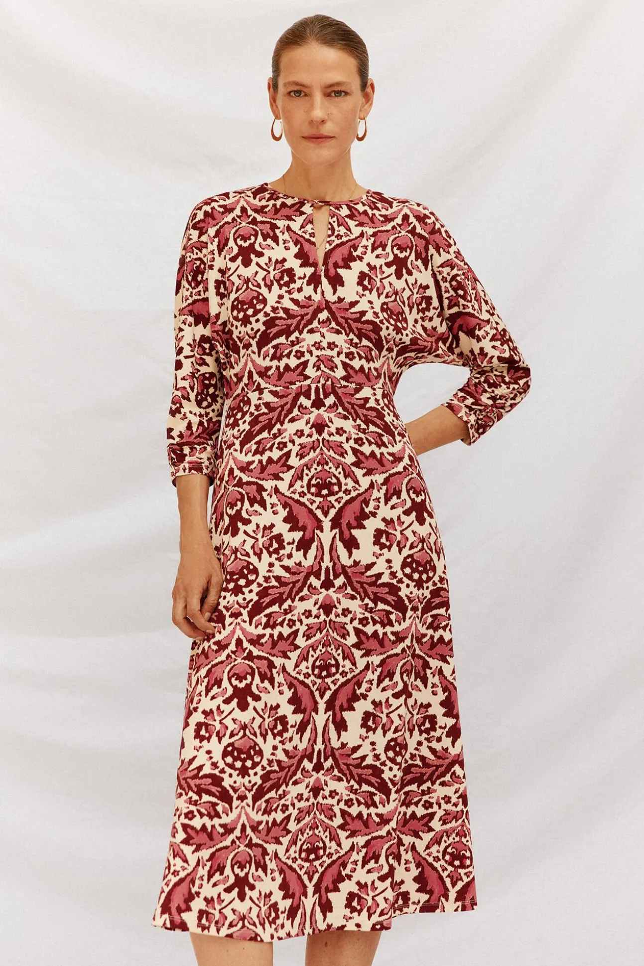 Vestido fluido estampado