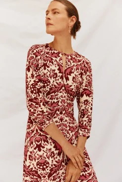 Vestido fluido estampado