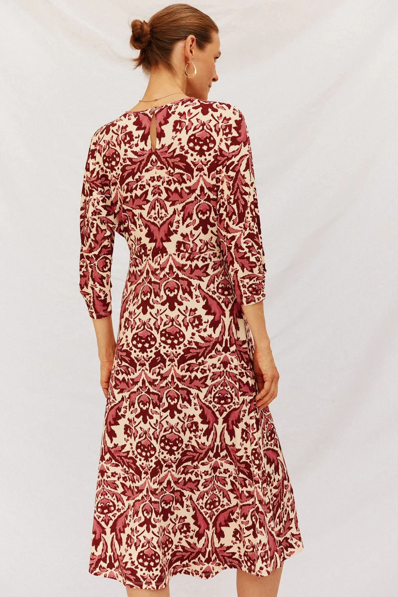 Vestido fluido estampado