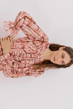 Vestido fluido volantes