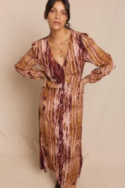 Vestido Frunce estampado