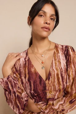 Vestido Frunce estampado