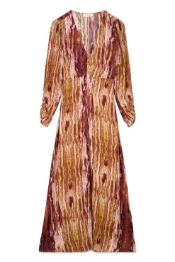 Vestido Frunce estampado