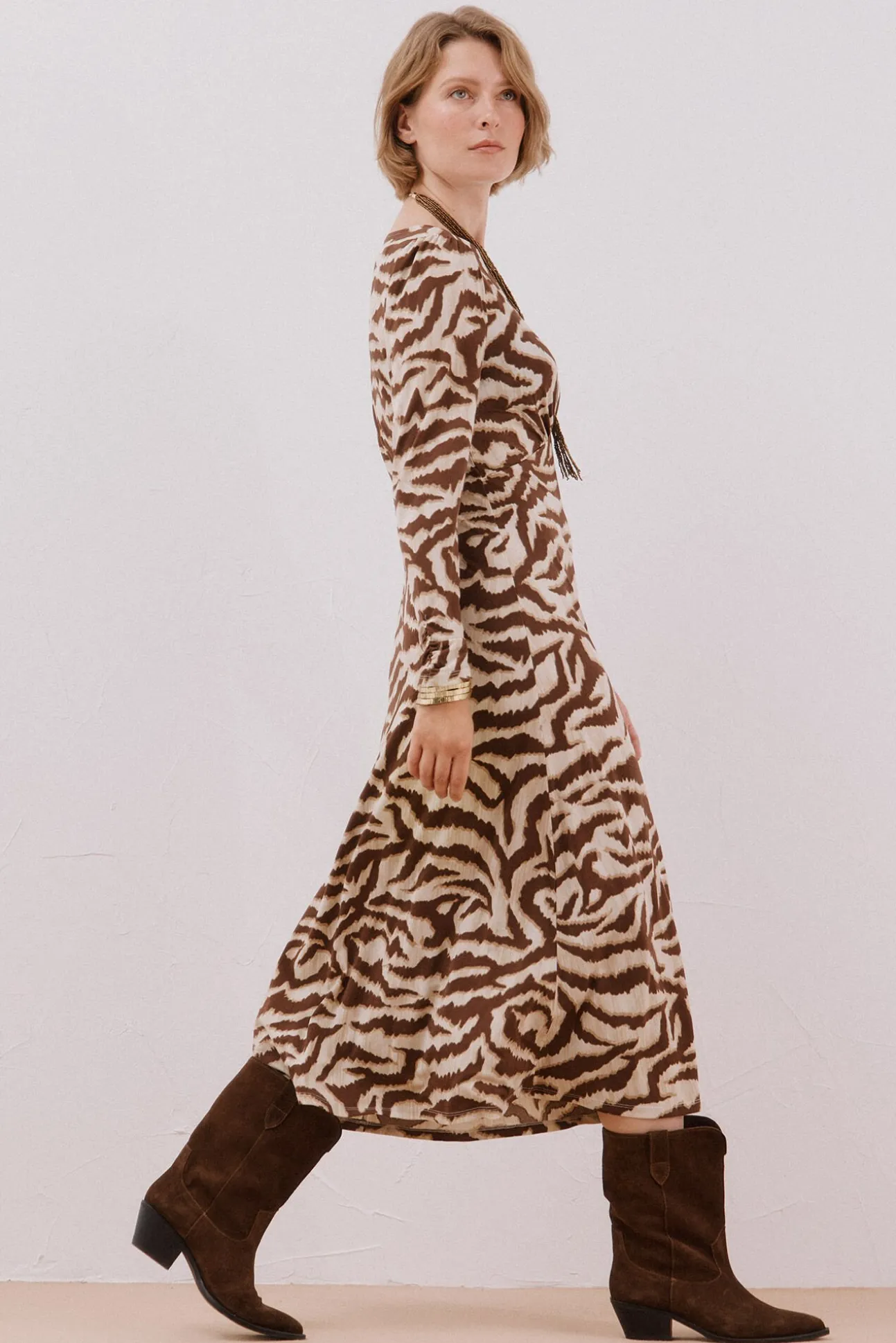 Vestido frunce pecho