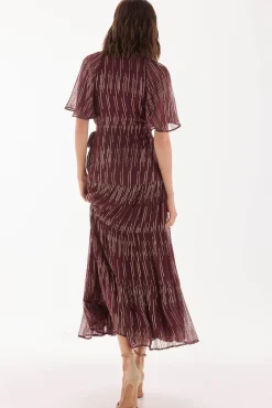 Vestido georgette con lurex