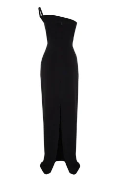 Vestido largo asimétrico