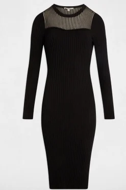 Vestido largo calado