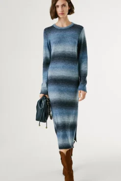 Vestido Largo Con Efecto Degradado