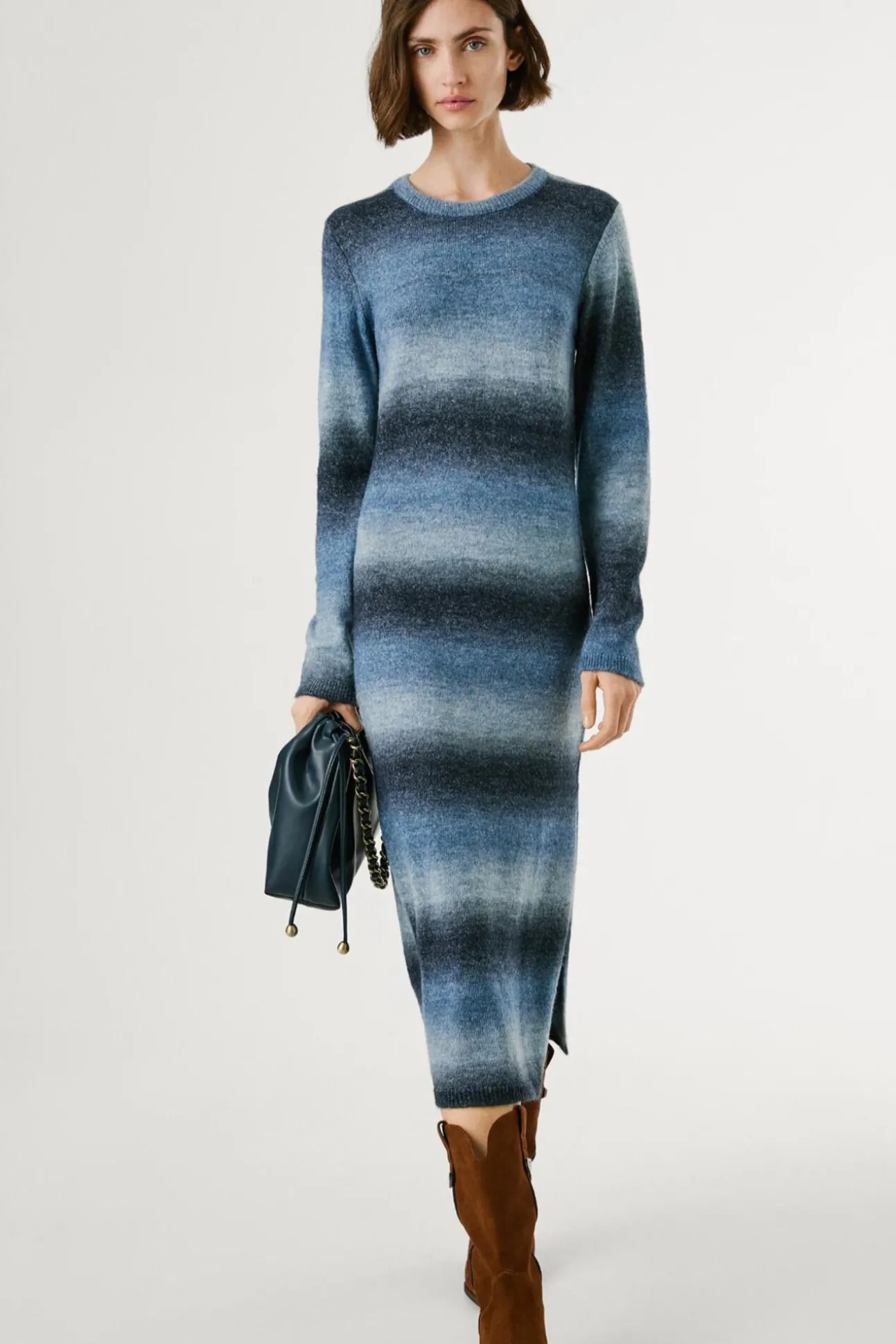 Vestido Largo Con Efecto Degradado