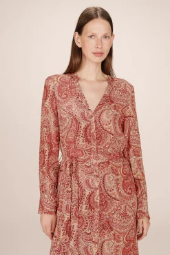 Vestido largo con estampado