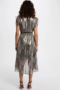 Vestido largo cruzado