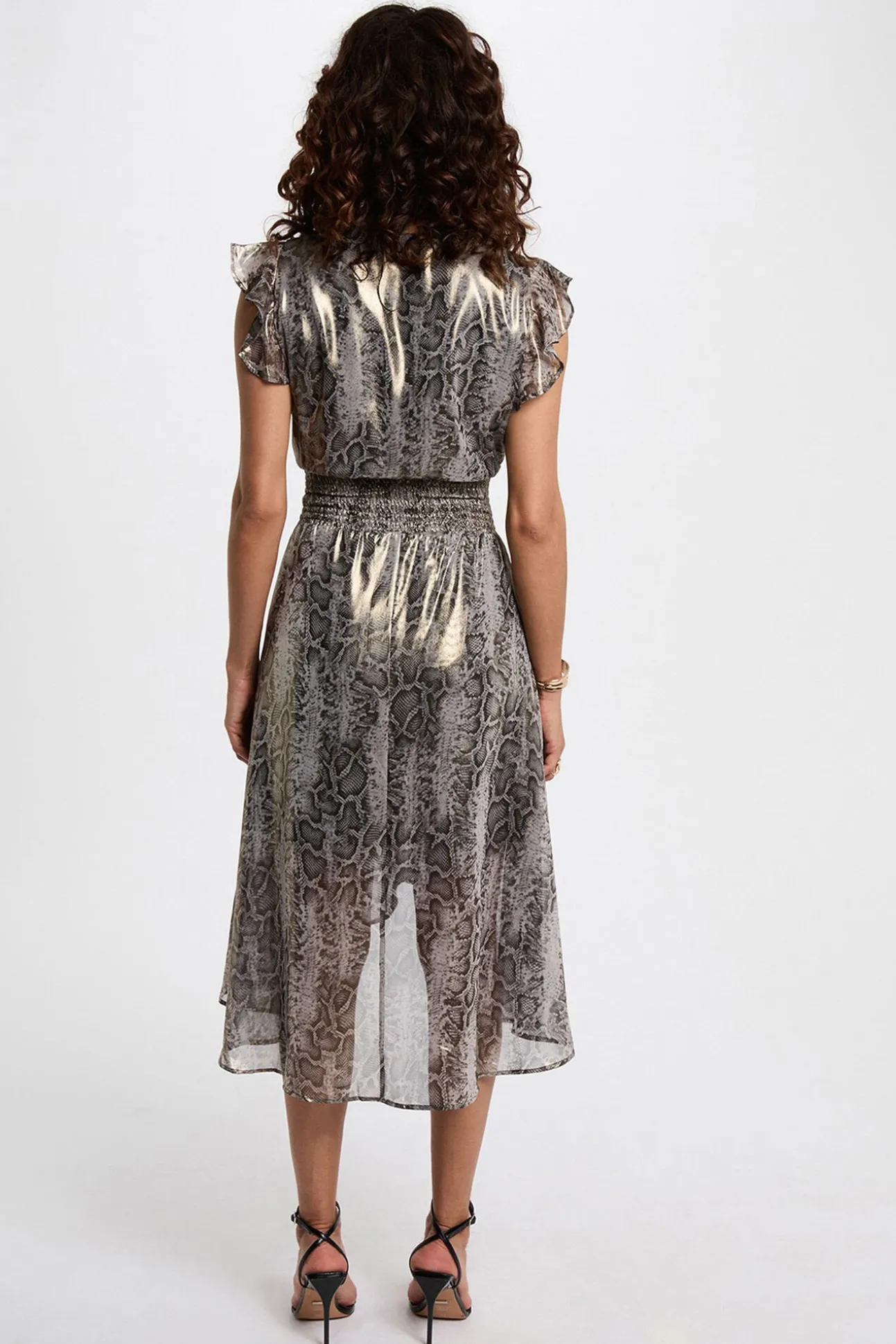 Vestido largo cruzado