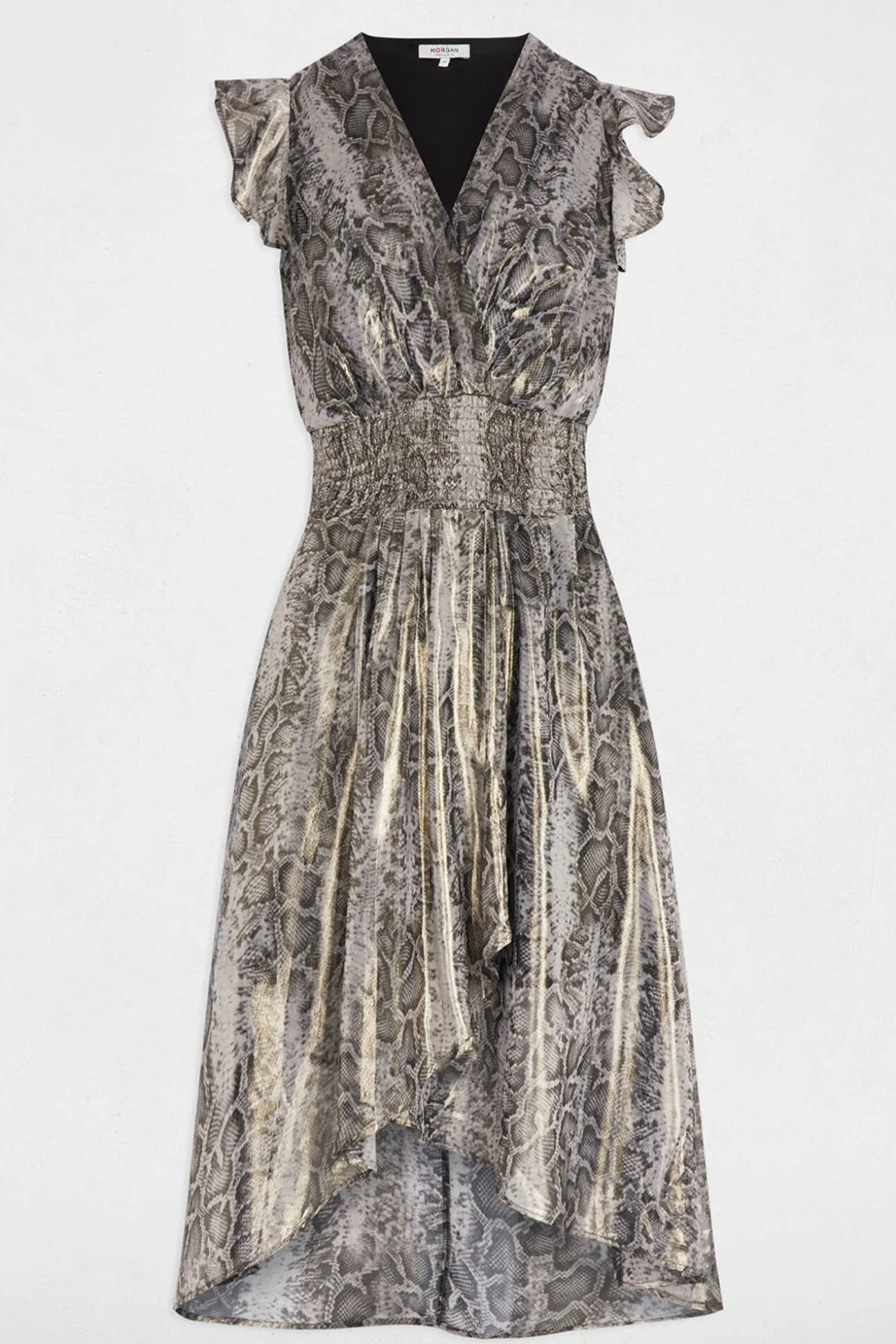 Vestido largo cruzado