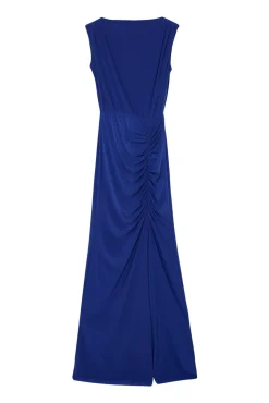 Vestido largo drapeado