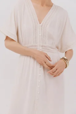 Vestido largo encaje