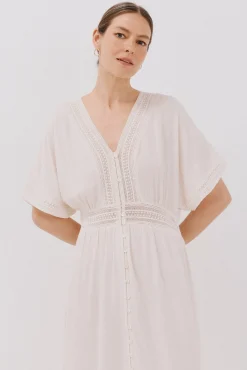 Vestido largo encaje