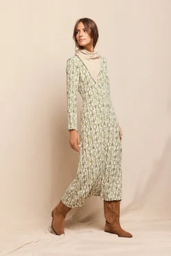 Vestido largo estampado