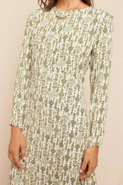 Vestido largo estampado