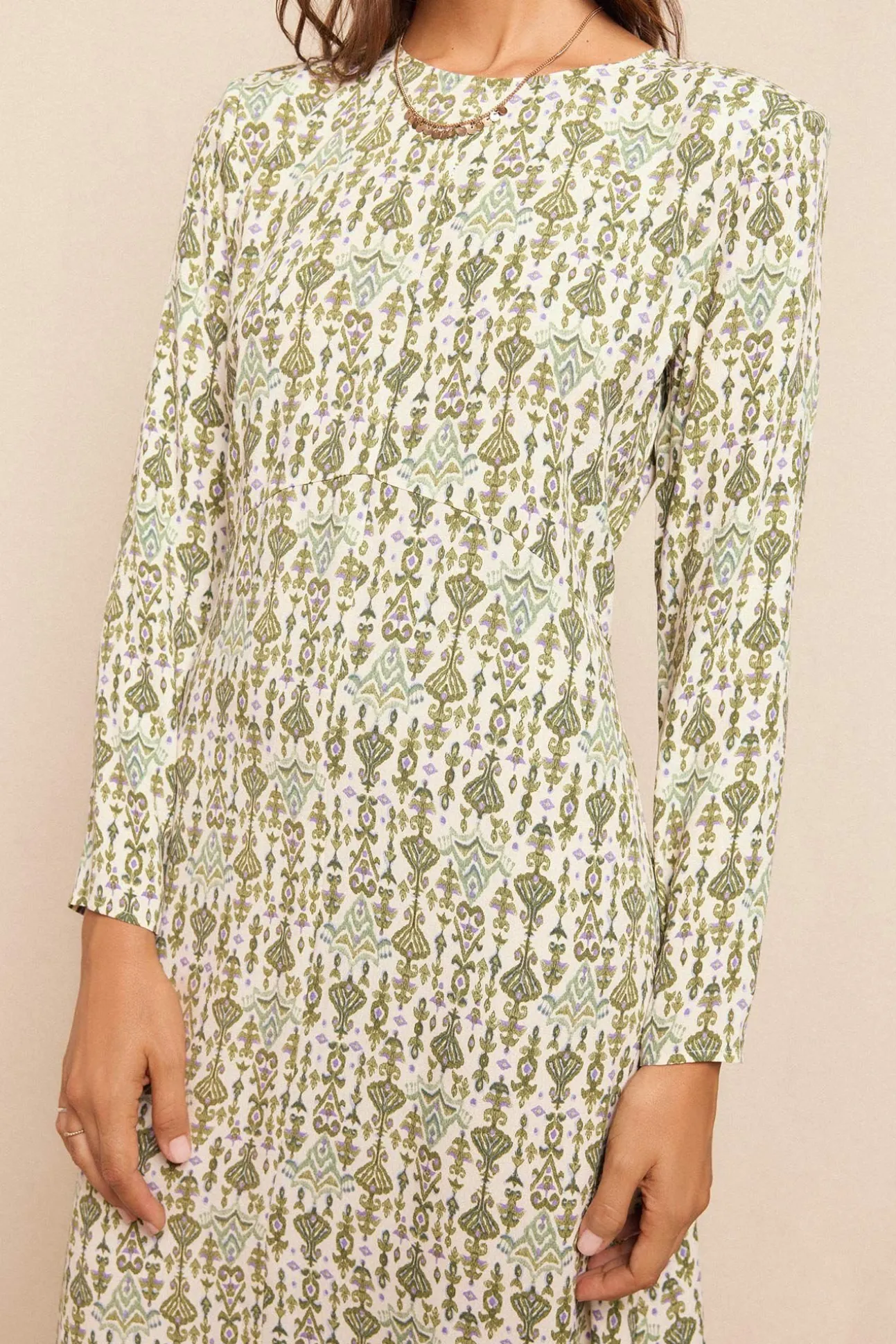 Vestido largo estampado