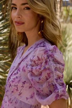 Vestido largo estampado