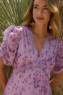 Vestido largo estampado