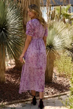 Vestido largo estampado