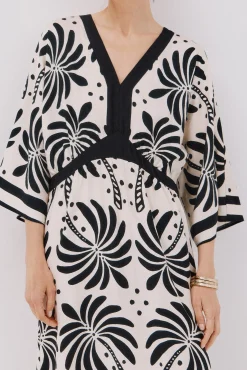 Vestido largo estampado