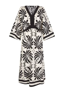 Vestido largo estampado