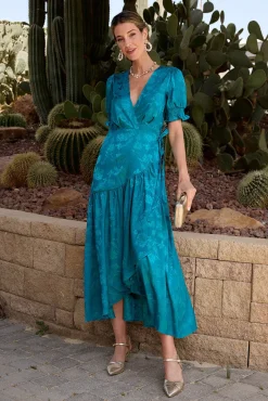 Vestido largo estampado