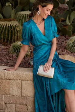 Vestido largo estampado