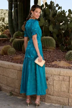 Vestido largo estampado