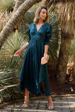 Vestido largo estampado