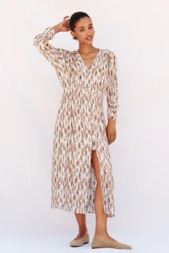 Vestido largo estampado