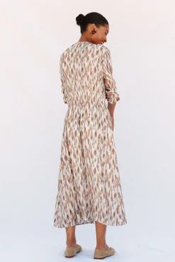 Vestido largo estampado