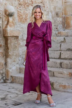 Vestido largo estampado