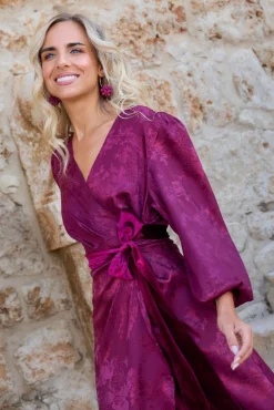 Vestido largo estampado