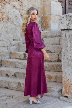 Vestido largo estampado