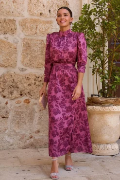 Vestido largo estampado Lena