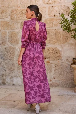 Vestido largo estampado Lena