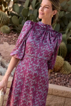 Vestido largo estampado MIN